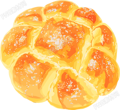 菠萝包美味面包元素