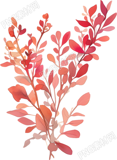 水彩植物創(chuàng)意元素