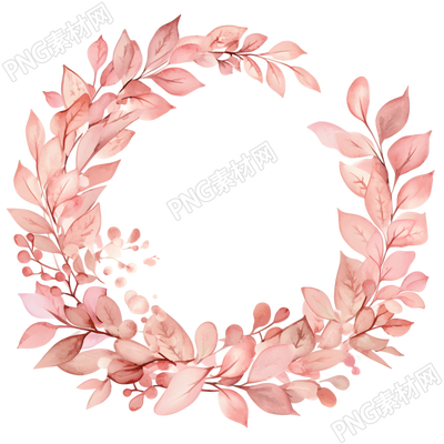 水彩花環(huán)素材