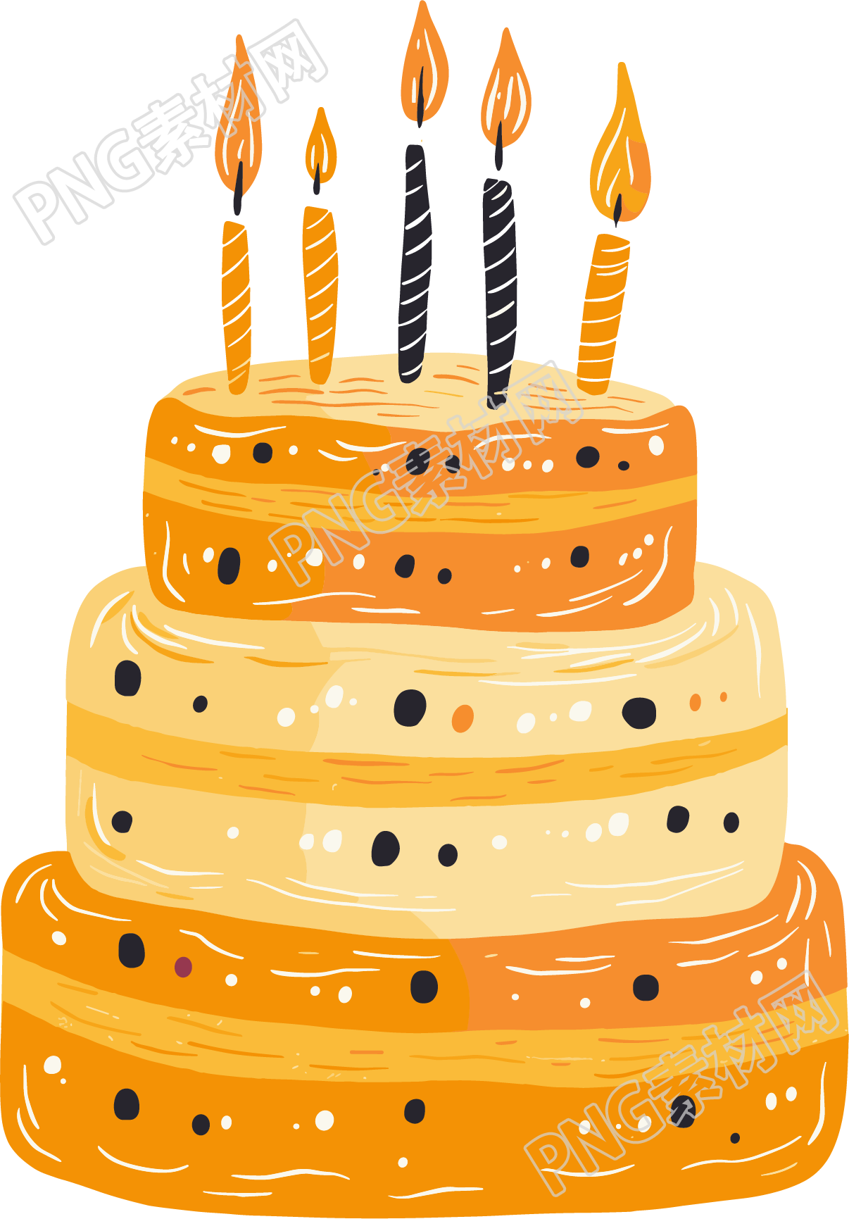 生日贺卡创意插图