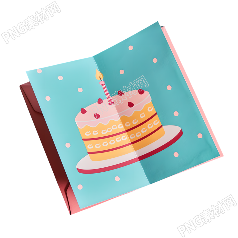 生日贺卡PNG素材