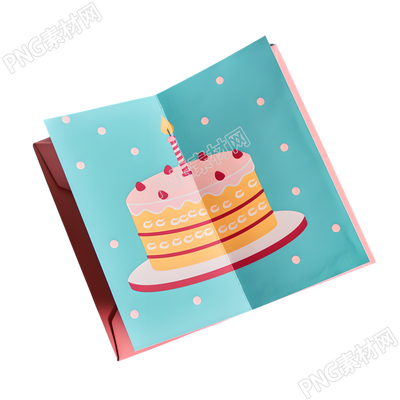 生日贺卡PNG素材