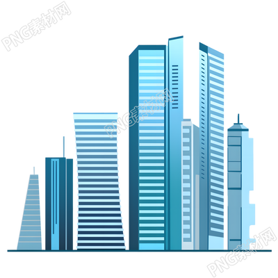 现代城市商业插画