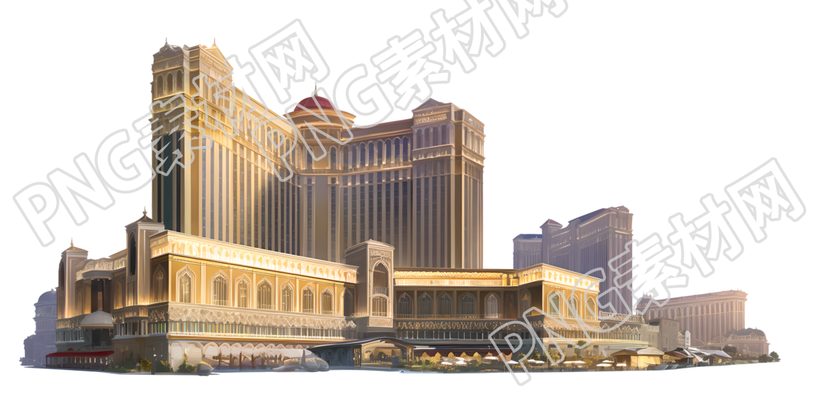现代城市矢量插图