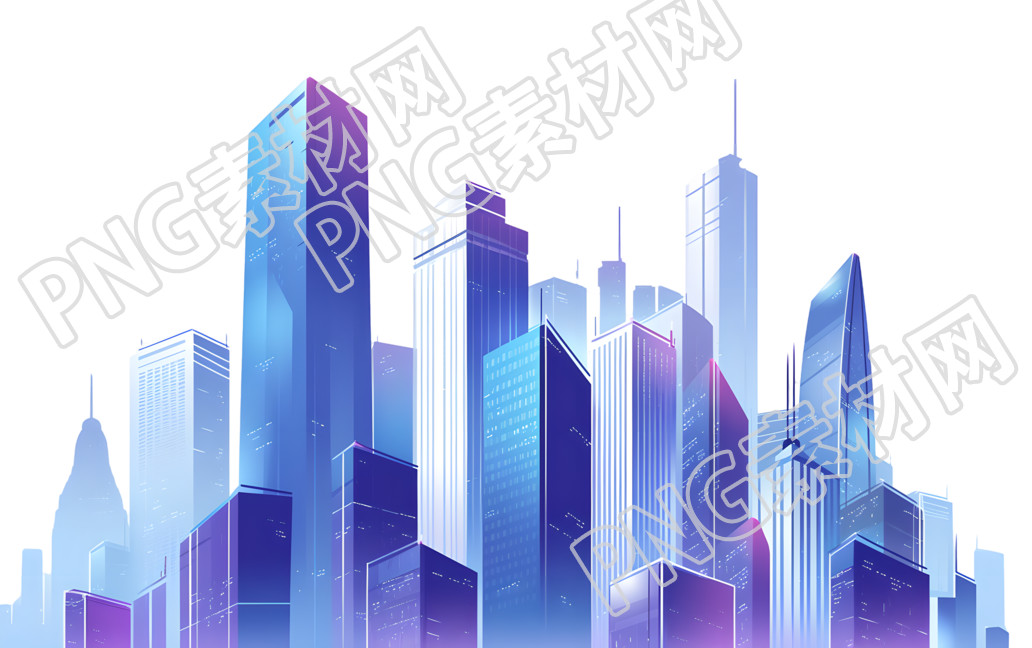 现代城市简约图形素材