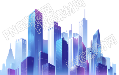 现代城市简约图形素材