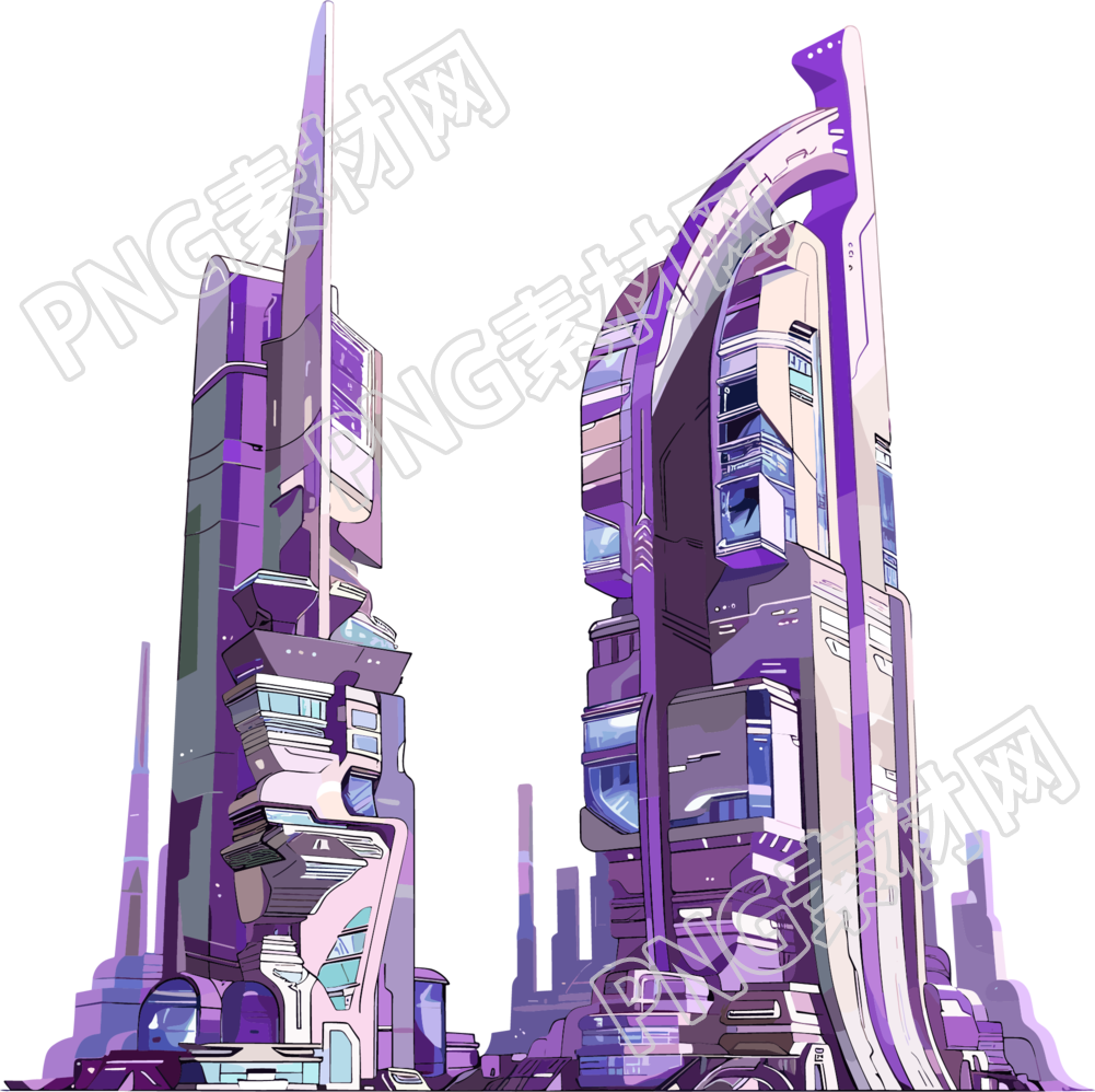 未来城市插画