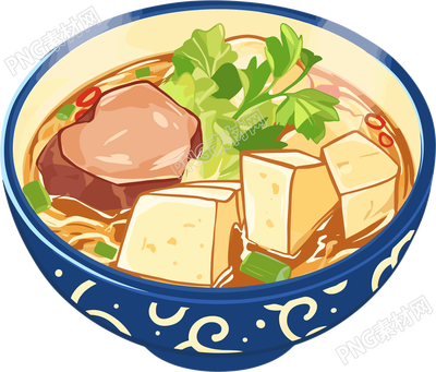 羊肉汤商用插画设计