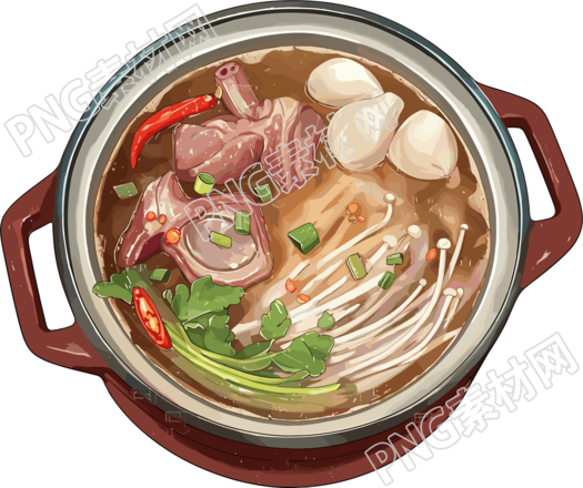 羊肉汤高清图形素材