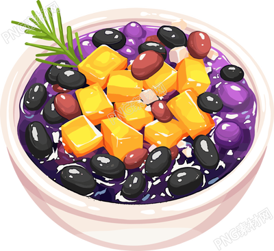 烧仙草可商用插画