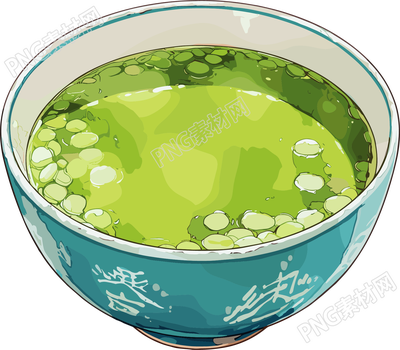 绿豆汤插画素材