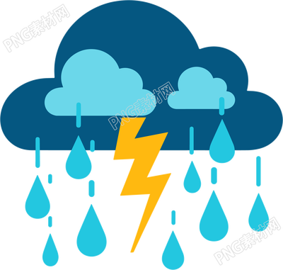 暴风雨图标元素