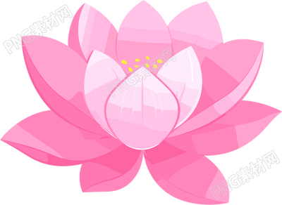 粉色莲花插画设计元素