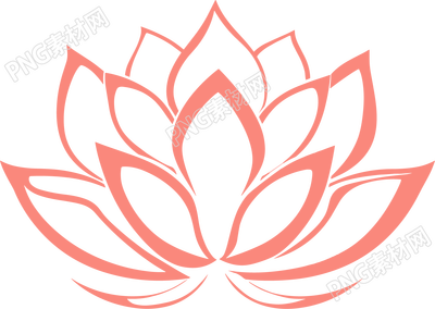 粉色莲花矢量标志素材