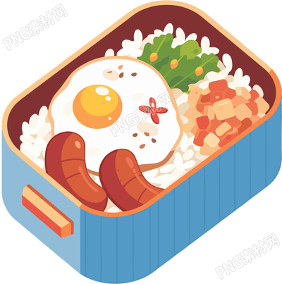 幼儿园食谱扁平插图