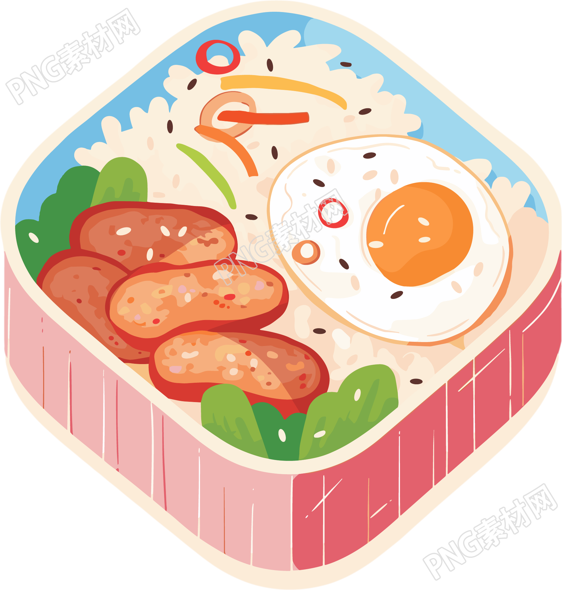 幼儿园食谱美味插画