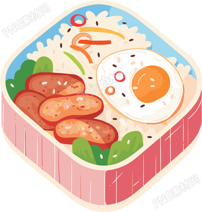 幼儿园食谱美味插画