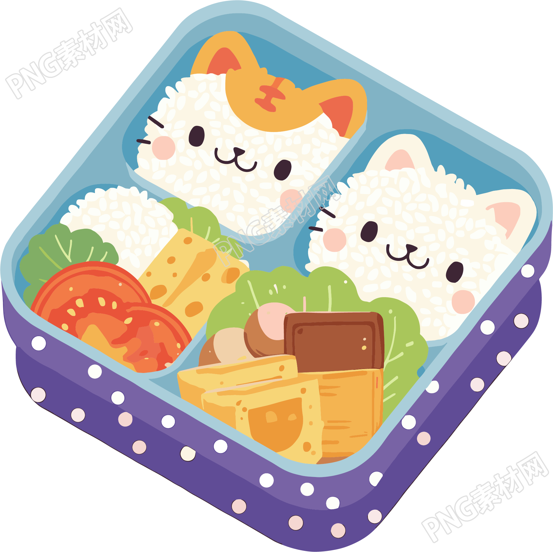 幼儿园食谱可爱插图