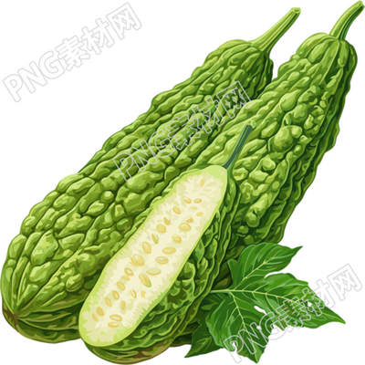 苦瓜插画素材
