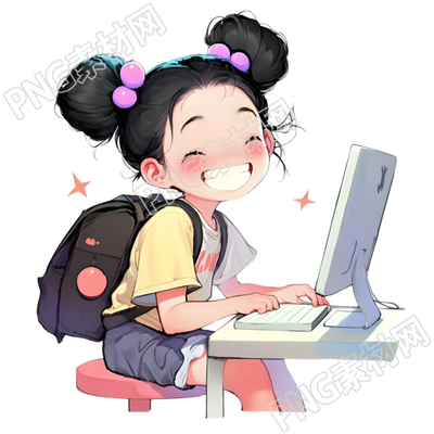 可爱小女孩商用插画