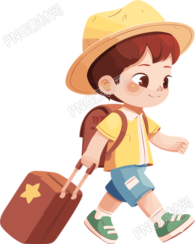 小学生旅游商业设计元素