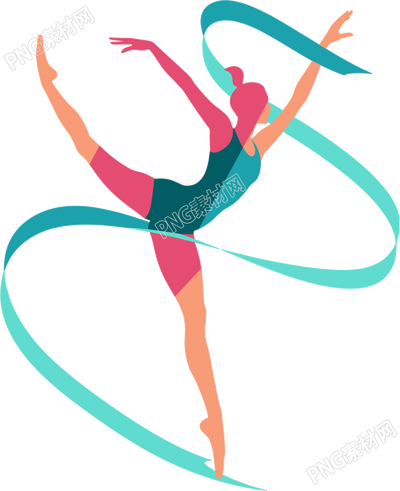 艺术体操卡通插画