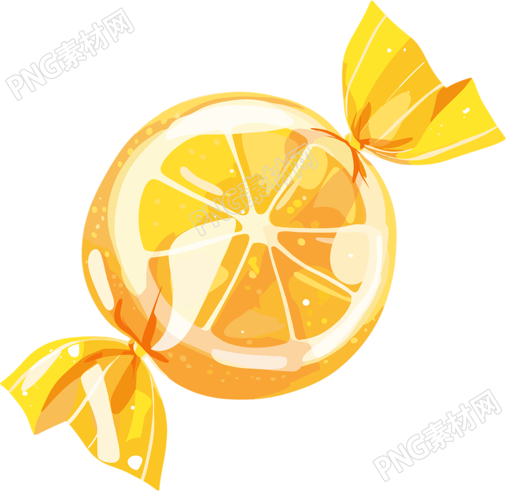 柠檬糖卡通插图