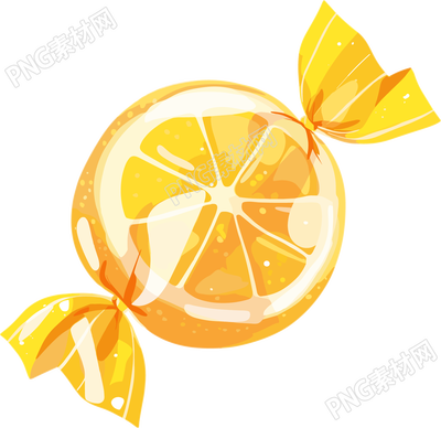 柠檬糖卡通插图