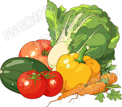 食品安全新鲜蔬菜插画
