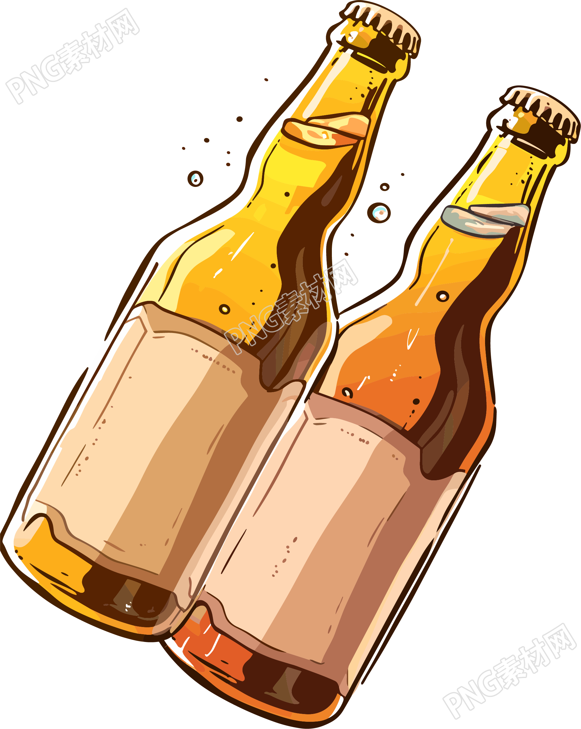 啤酒节啤酒瓶素材
