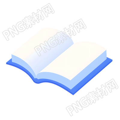 蓝色书籍插图