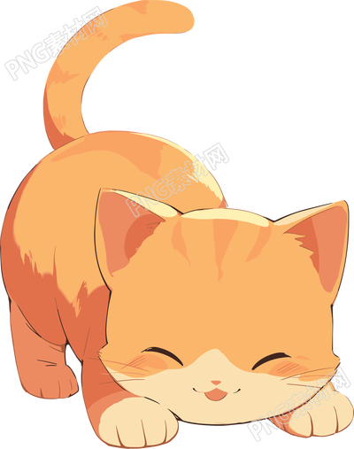 日系猫咪漫画风素材