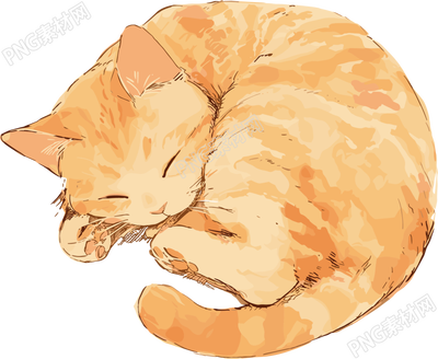 日系猫咪卡通插图