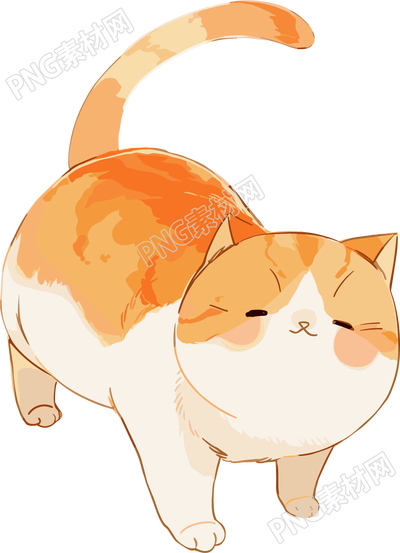 日系猫咪卡通元素