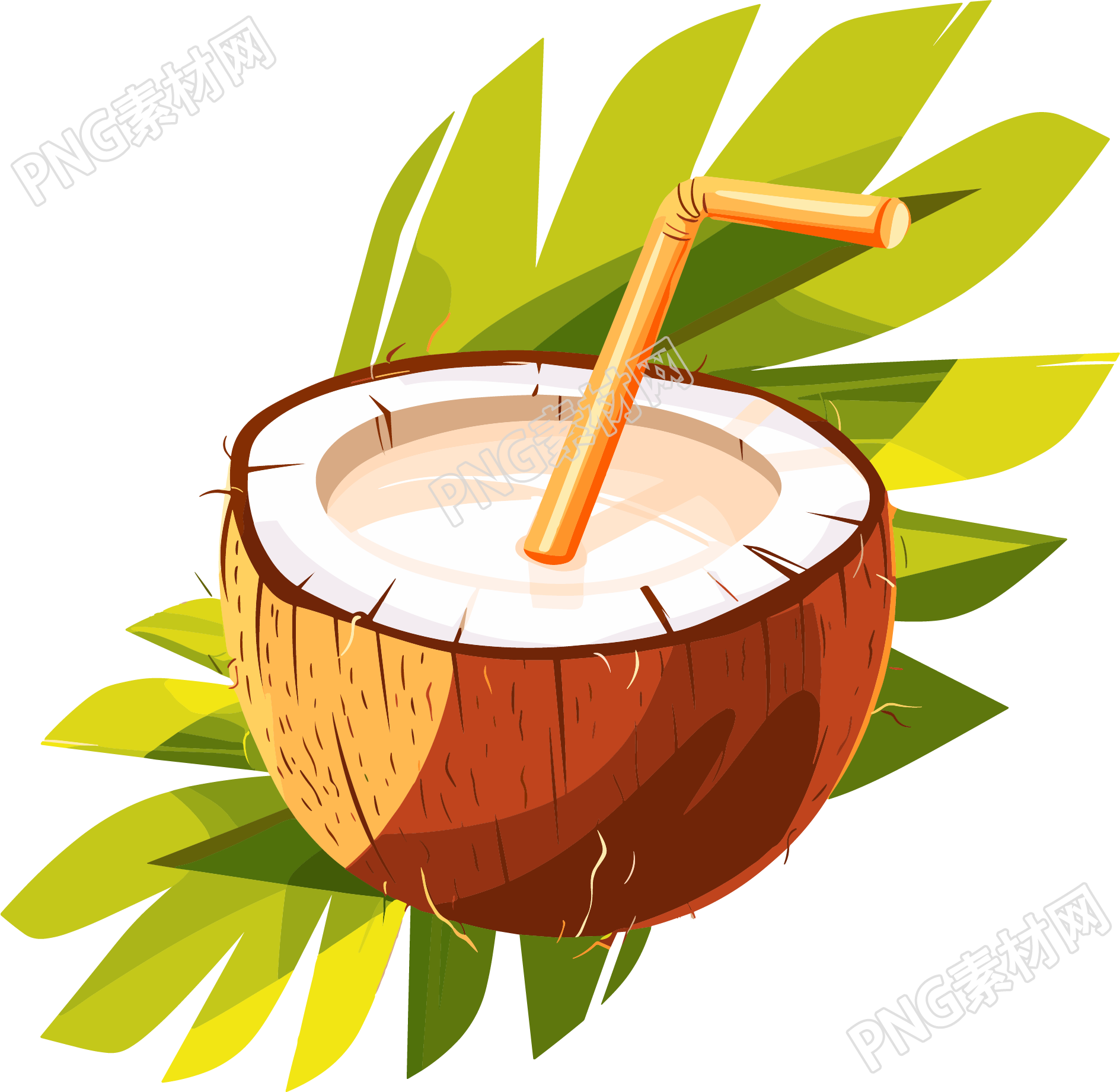 椰汁PNG图形插图