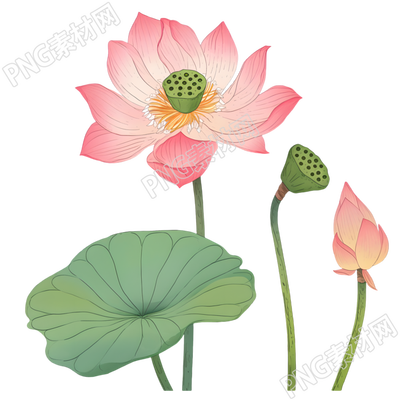 绿色莲蓬素材