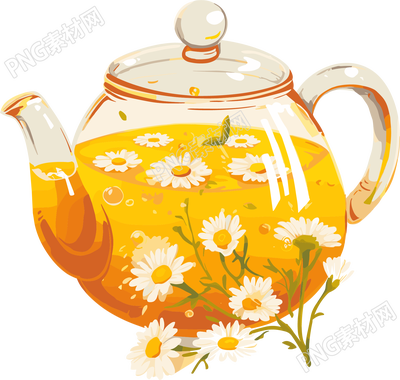 菊花茶商业设计素材