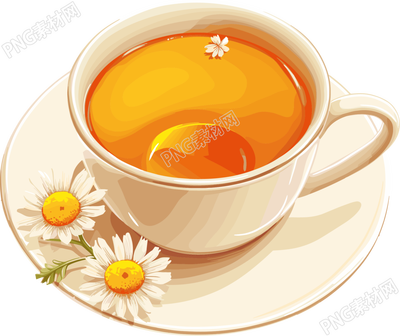 菊花茶透明背景素材