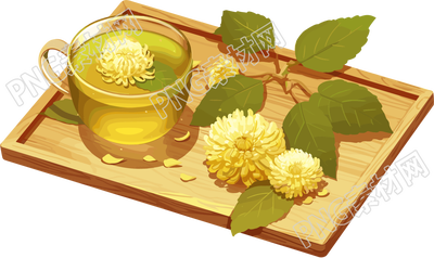 菊花茶图形素材