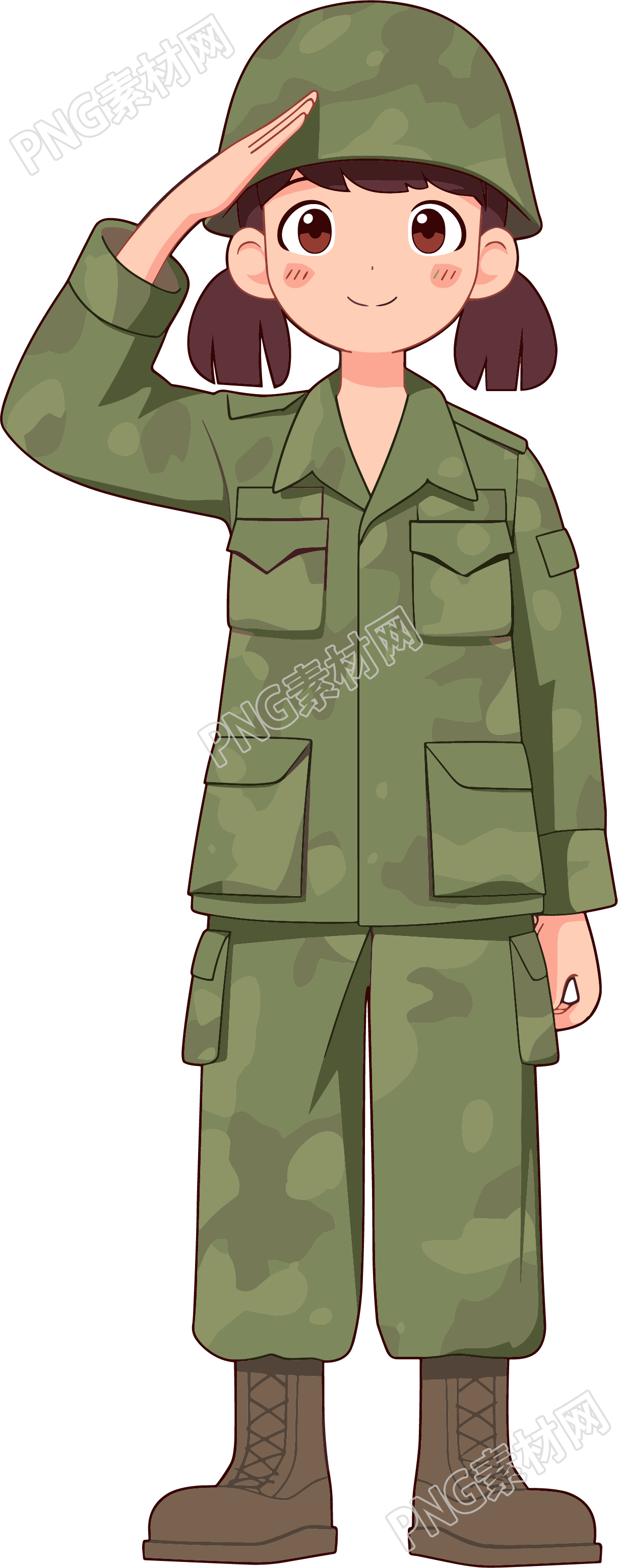 学生军训插图