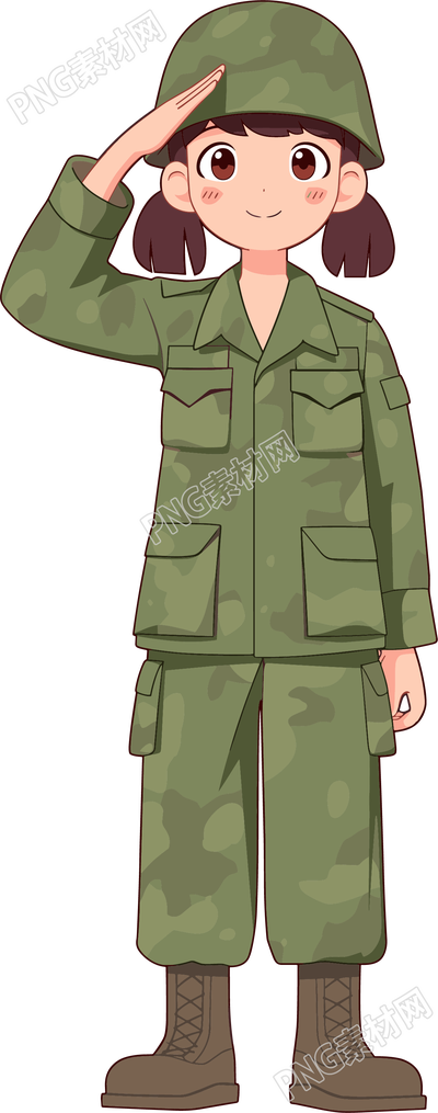 学生军训插图