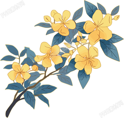 立秋桂花元素