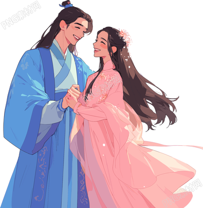 七夕牛郎织女图形素材