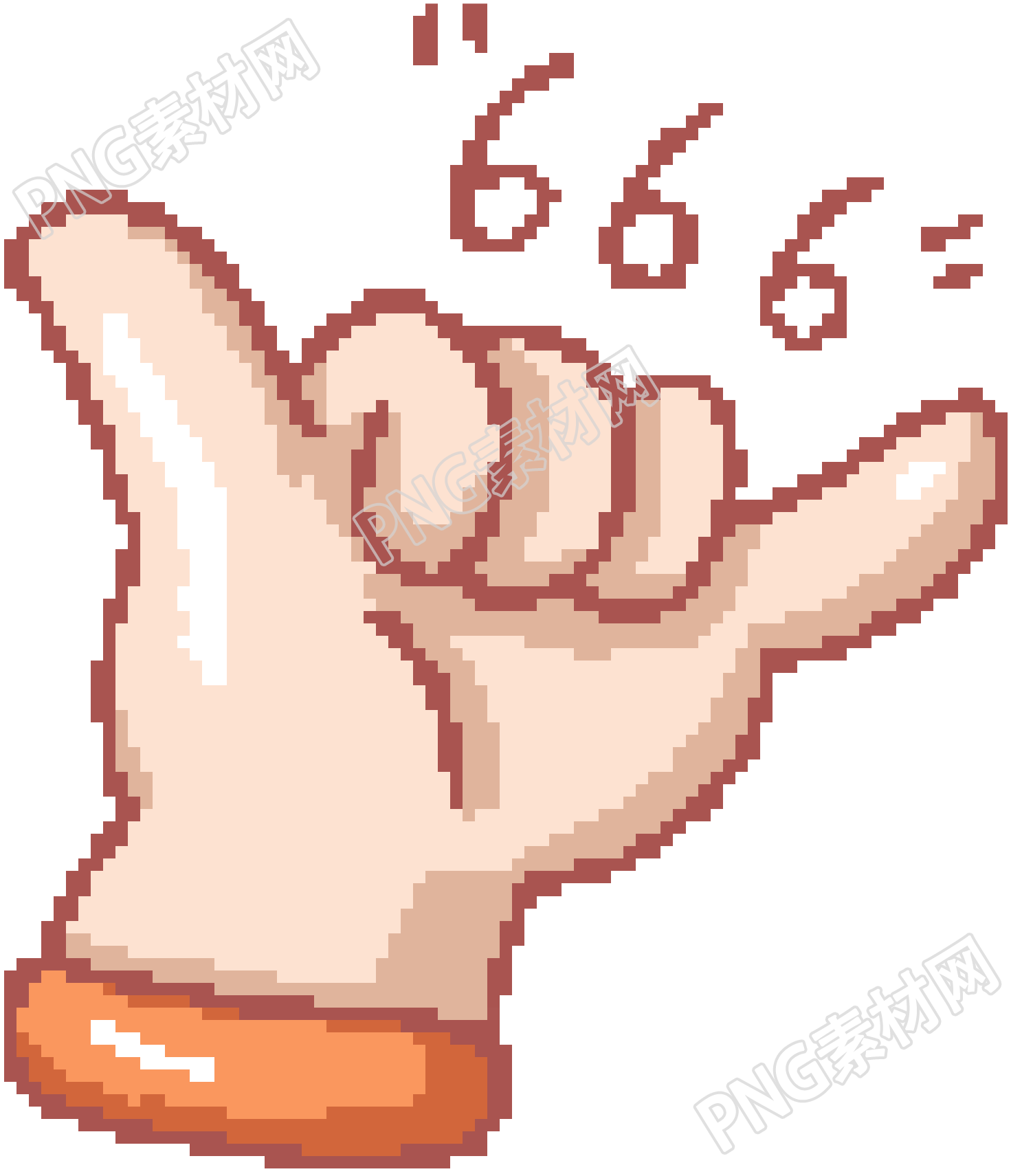 像素风手势666