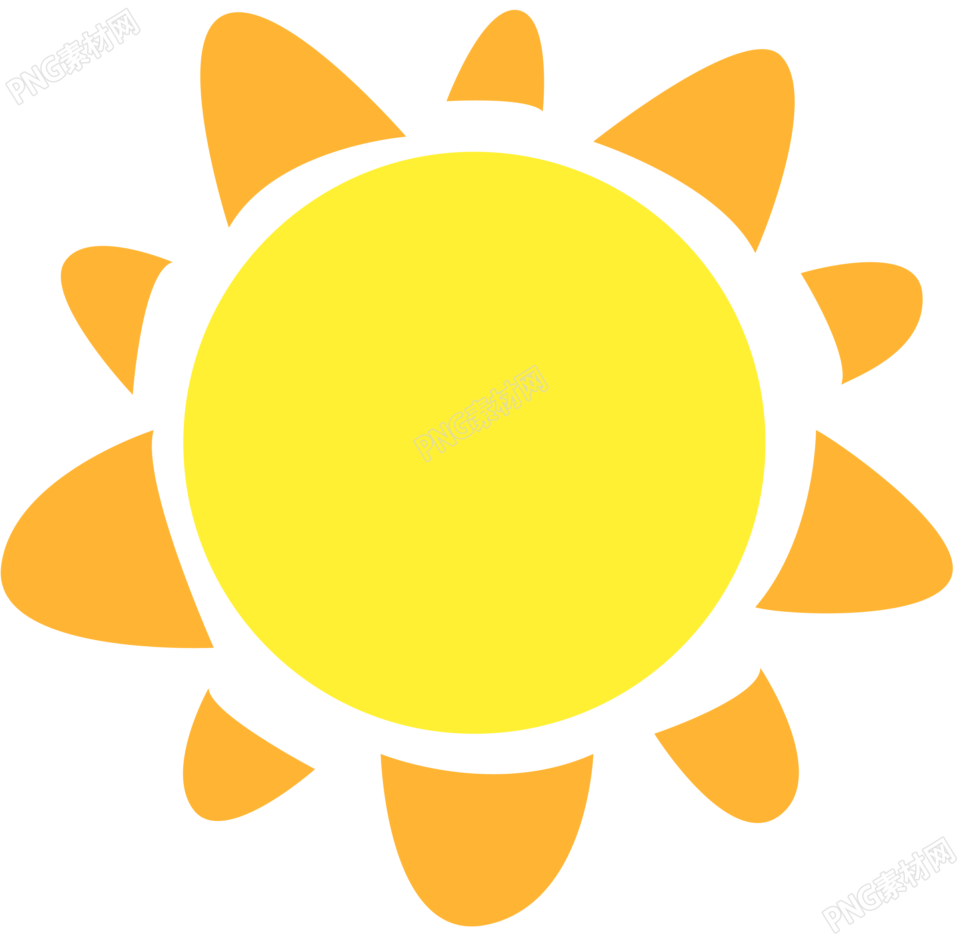 卡通個性的太陽素材