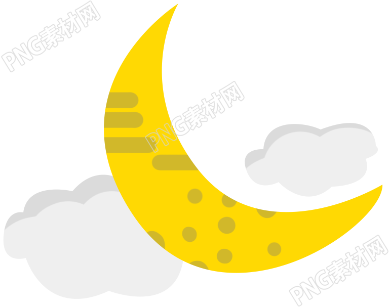 夜晚的月亮