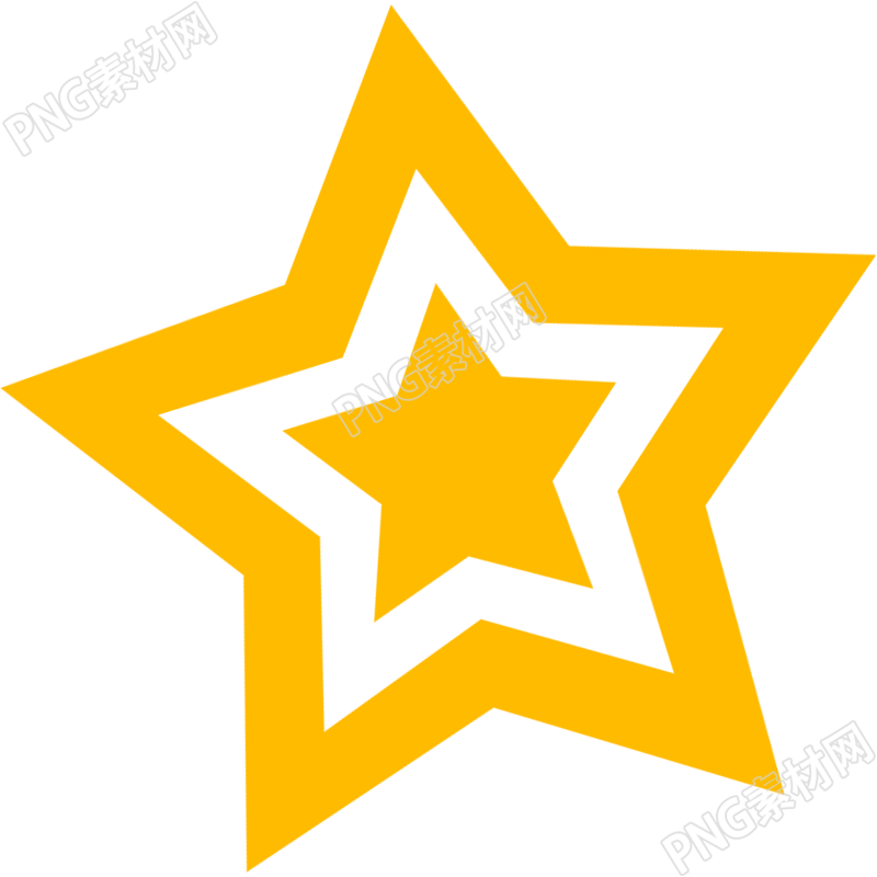 金色五角星星素材