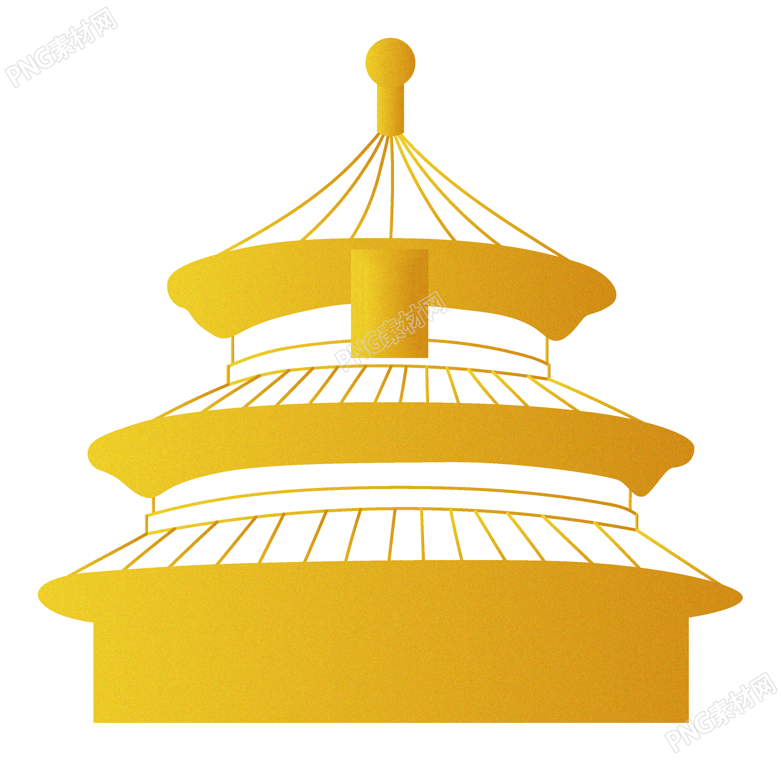 建筑古塔剪影素材