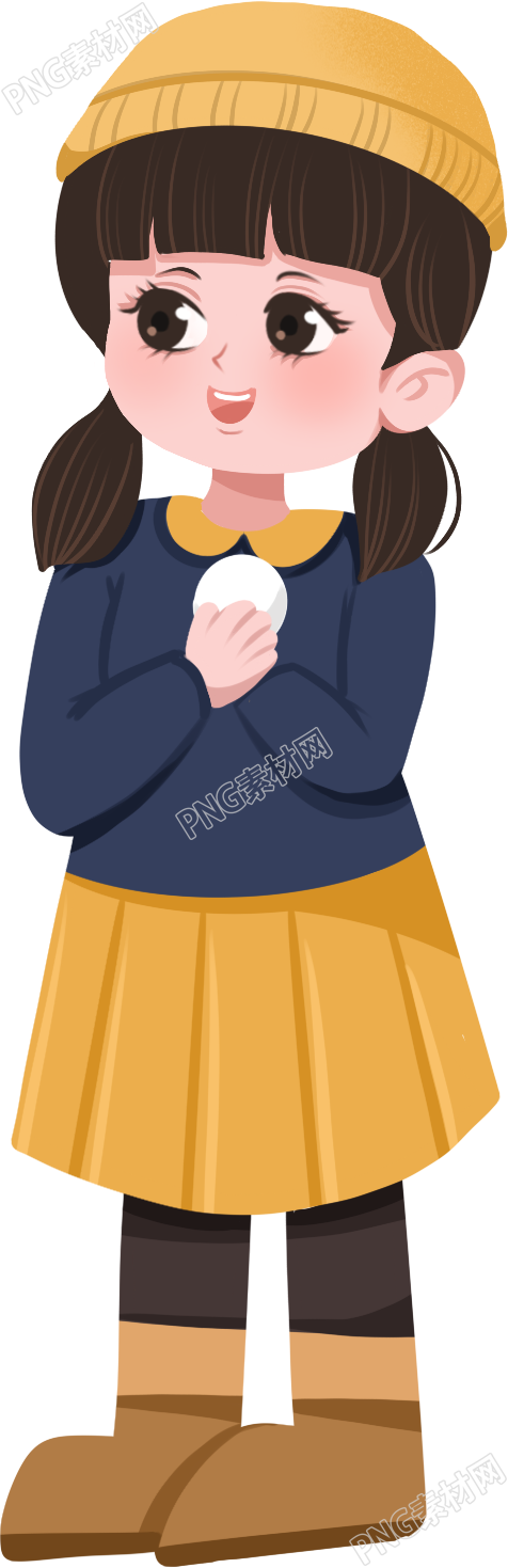 手绘可爱小女孩