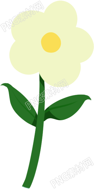 淡黄色小花素材